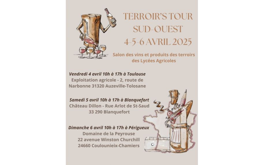 TERROIR'S TOUR SUD OUEST AVRIL 2025